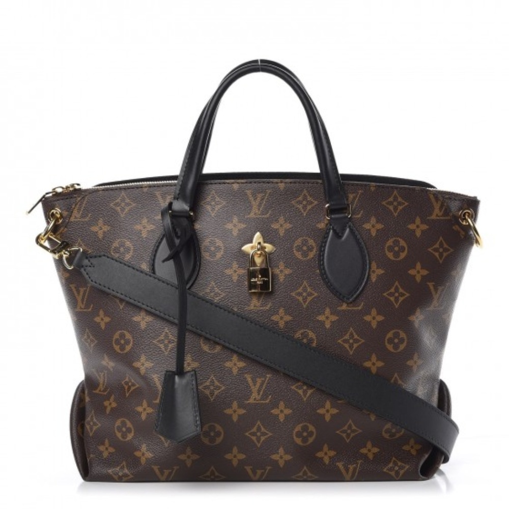 Louis Vuitton Flower Zip Tote MM M44347 Noir - Picture 2 of 5
